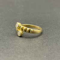 Ladies 18ct Yellow Gold Diamond Ring