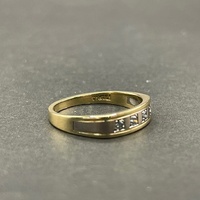 Mens 18ct Two Tone Gold Diamond Band Ring