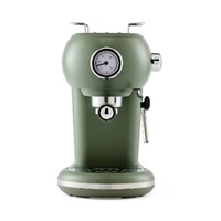 Anko Retro Espresso Coffee Machine 1.2L Green Vintage Style Home Cafe