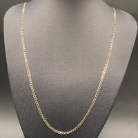 Unisex 9ct Yellow Gold Curb Link Necklace