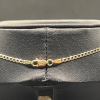 Unisex 9ct Yellow Gold Curb Link Necklace
