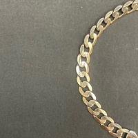 Mens 9ct Yellow Gold Curb Link Bracelet