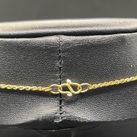 Unisex 18ct Yellow Gold Rope Twist Link Necklace