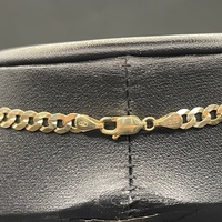 Unisex 9ct Yellow Gold Curb Link Chain & Crucifix Pendant