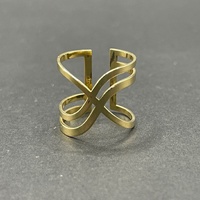 Ladies 18ct Yellow Gold Fancy Cuff Ring