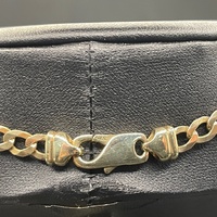 Unisex 9ct Yellow Gold Curb Link Necklace