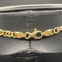 Unisex 18ct Yellow Gold Double Link Birdseye & Figure 8 Link Necklace