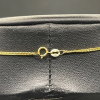 Ladies 18ct Yellow Gold Tight Curb Link & Oval Purple Pendant