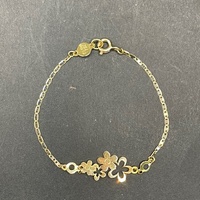 Child's 18ct Yellow Gold Anchor Link Bracelet