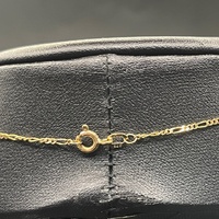 Unisex 9ct Yellow Gold Figaro Link Necklace