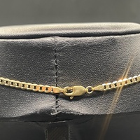Mens 9ct Yellow Gold Curb Link Necklace