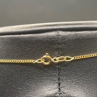 Unisex 9ct Yellow Gold Curb Link Chain & Religious Pendant