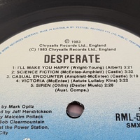 Divinyls Desperate 1983 Australian Pressing Vinyl LP Record Rock Album