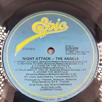The Angels Night Attack 1981 Australian Pressing Vinyl LP Rock Classic