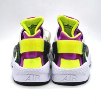 Nike Air Huarache Run ‘91 QS AH8049-101 White Black Neon Yellow 12