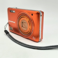 Olympus VG-160 Orange Digital Camera 14MP 5x Zoom and Battery Charger