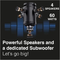 Laser SoundTec 4.1 CH Party Blaster Speaker with Subwoofer SPK-ST20-125