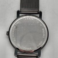 Fossil BQ2463 Mens Analog Watch 44mm Blue Dial Stainless Steel Mesh Bracelet