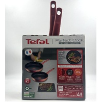 Tefal Perfect Cook 2 Pc Frypan Set 24cm and 28cm Induction Non Stick