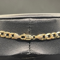 Large View Mens 9ct Yellow Gold Curb Link Necklace