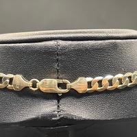 Mens 9ct Yellow Gold Curb Link Necklace
