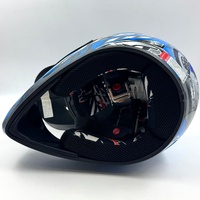 RXT A-717K Racer III Motorcycle Helmet Blue Size M Full Face Safety Gear