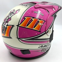 RXT A-627 Racer Edge G1 Motocross Helmet Pink XS Off-Road Gear with Dust Bag