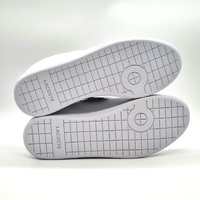 Lacoste Carnaby 222 1 SFA Womens Sneakers White Purple Leather US 9
