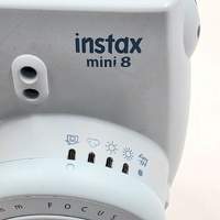 Large View Fujifilm Instax Mini 8 Instant Camera Teal Polaroid with Carry Bag