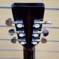 Krafter M39CBK Acoustic Guitar Black Steel String 39 Inch Full Size