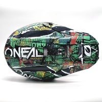 Large View O'Neal 5SRS 2020 Savage Motocross Helmet Black Green White Adult Large