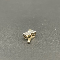 Ladies 9ct Yellow Gold Diamond Fancy Pendant