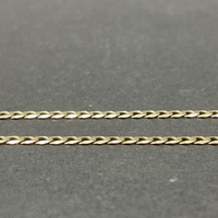Unisex 9ct Yellow Gold Curb Link Necklace