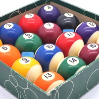 Large View Aramith 1 7/8 Inch Pool Ball Set with Pioneer Chalks Billiard Set