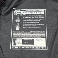 Sea-Doo Spark HD210 Youth Life Jacket 22-40kg Orange Black PFD BRP Logo