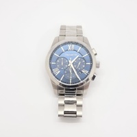 Large View Michael Hill Stainless Steel Chronograph Watch Blue Dial 100m Japan Quartz
