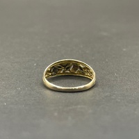 Ladies 9ct Yellow Gold Blue Sapphire Ring