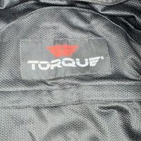 Torque Black Leather Motorcycle Jacket XXXL Biker Cruiser Touring