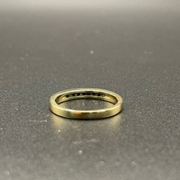 Ladies 9ct Yellow Gold Natural Diamond Ring