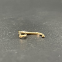 Ladies 9ct Yellow Gold Natural Diamond Letter J Pendant