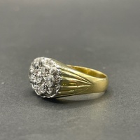 Ladies 18ct Yellow Gold Cubic Zirconia Ring