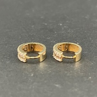 Ladies 9ct Yellow Gold Huggie Earrings