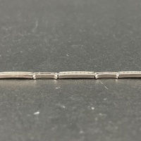 Ladies 18ct White Gold Fancy Bar Link Bracelet