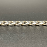 Mens 925 Sterling Silver Curb Link Bracelet