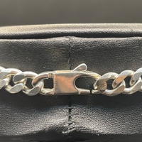 Mens 925 Sterling Silver Curb Link Necklace