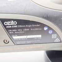 Ozito AGB-2200 230mm 2350W Corded Angle Grinder with Case