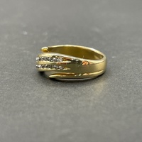 Ladies 18ct Yellow Gold Natural Diamond Ring