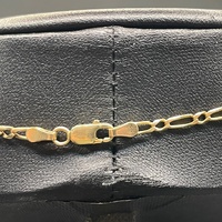 Unisex 9ct Yellow Gold Figaro Link Necklace