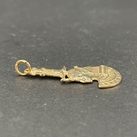 Unisex 9ct Yellow Gold Egyptian Head Pendant