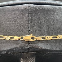 Unisex 9ct Yellow Gold Figaro Link Necklace